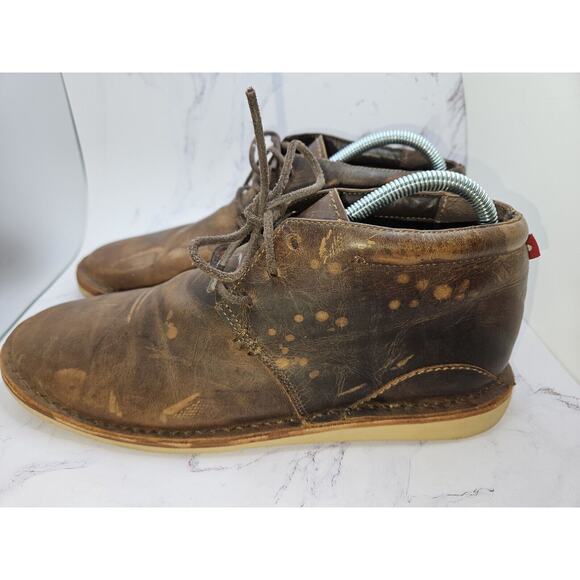 OLIBERTE Chukka Leather Lace-up Boots Men's Size 40 EU/US 7 - Picture 6 of 16
